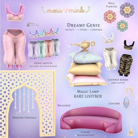 {moss&mink} Dreamy Genie - Teal