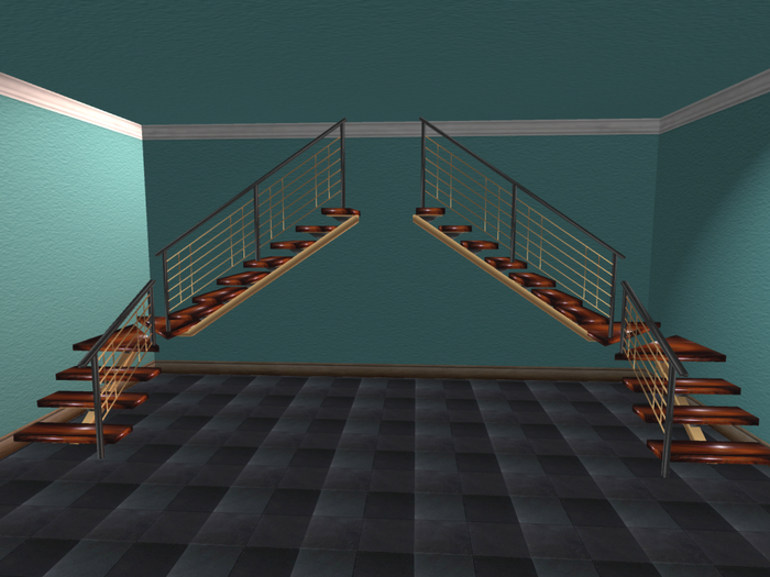 FLOATING STAIRS RIGHT AND LEFT (MESH)