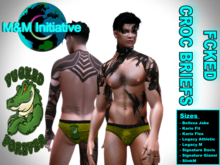 M&M Initiative - Delivery Hud - FCKED Croc Briefs - Yellow