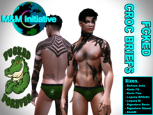 M&M Initiative - Delivery Hud - FCKED Croc Briefs - Green