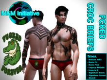 M&M Initiative - Delivery Hud - FCKED Croc Briefs - Red