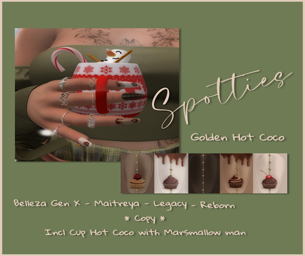 Golden Hot Coco Nails 