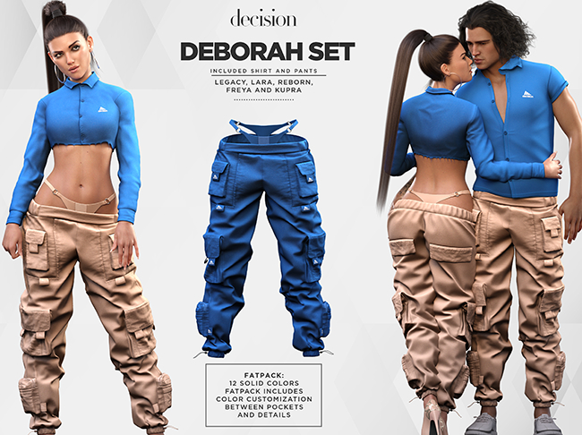 Deborah Pants - BLUE <DECISION>
