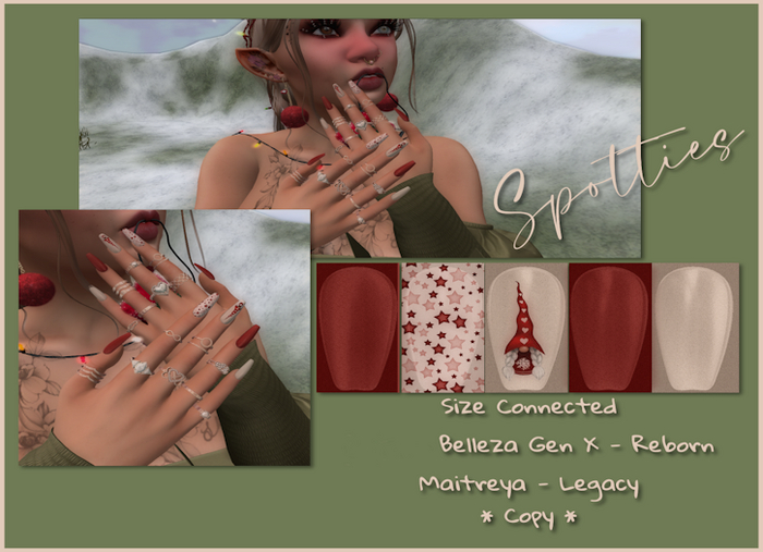 NAILS  Gnome in  RED ** PROMO **