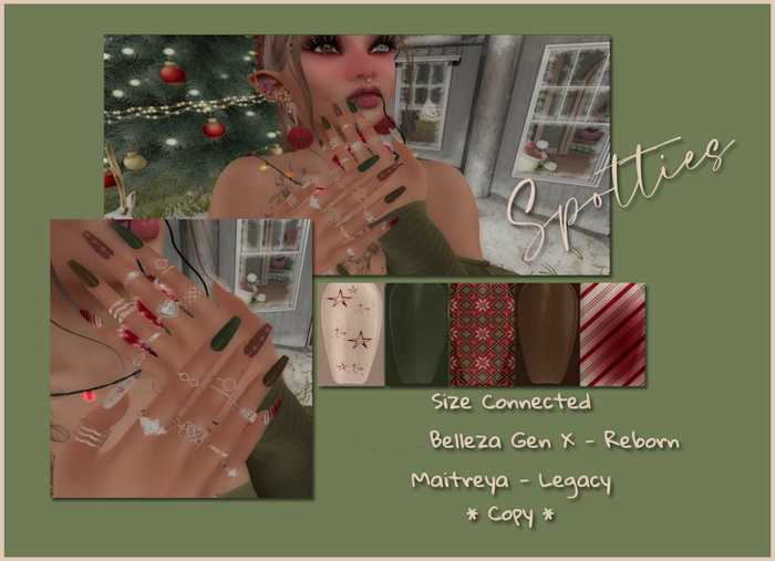 Xmas nails RED 