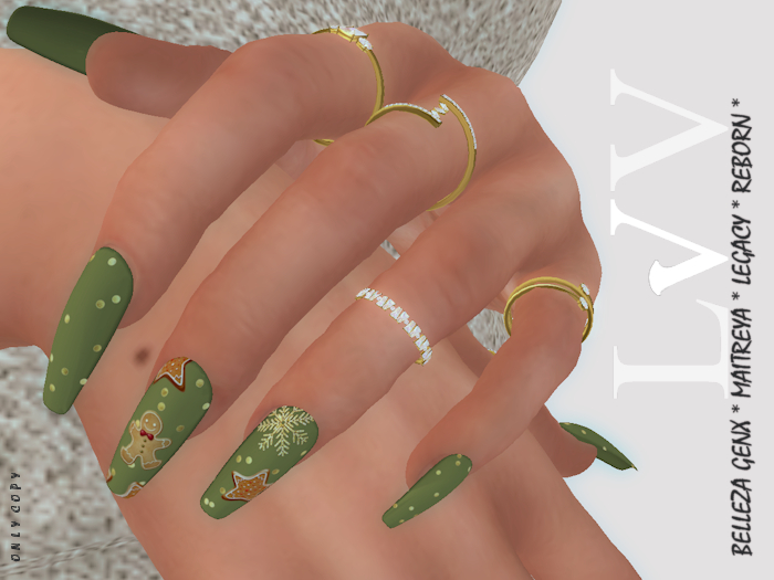 VI. Nails XmasLuxe Green