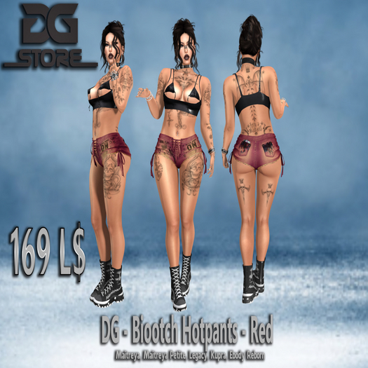 DG - Biootch Hotpants - Red - Unpacker