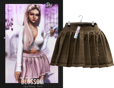 Second Life Marketplace - Blossom// #5 Nude - Rue Skirt