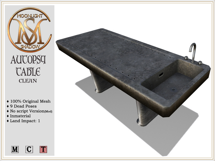 [MoonSha] Autopsy Table - Clean (Boxed)