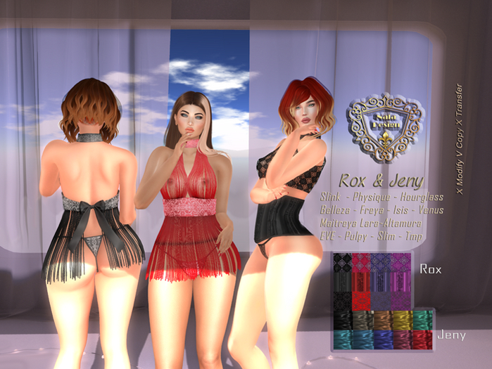 Nala Designs - Rox & Jeny Lingerie - Mesh Bodies