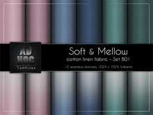 AD HOC - SOFT & MELLOW - Set B01 - Cotton Linen Fabric (solids & gradient)