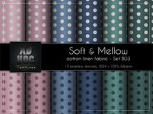 AD HOC - SOFT & MELLOW - Set B03 - Cotton Linen Fabric (polka dots)