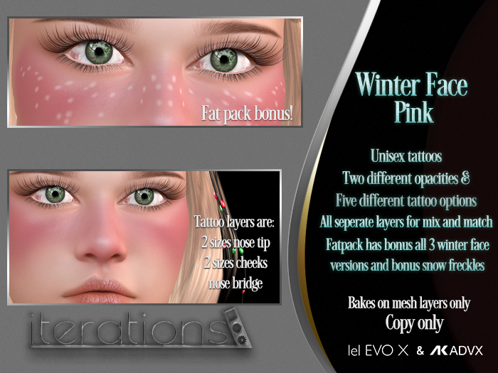 iterations Winter Face Pink