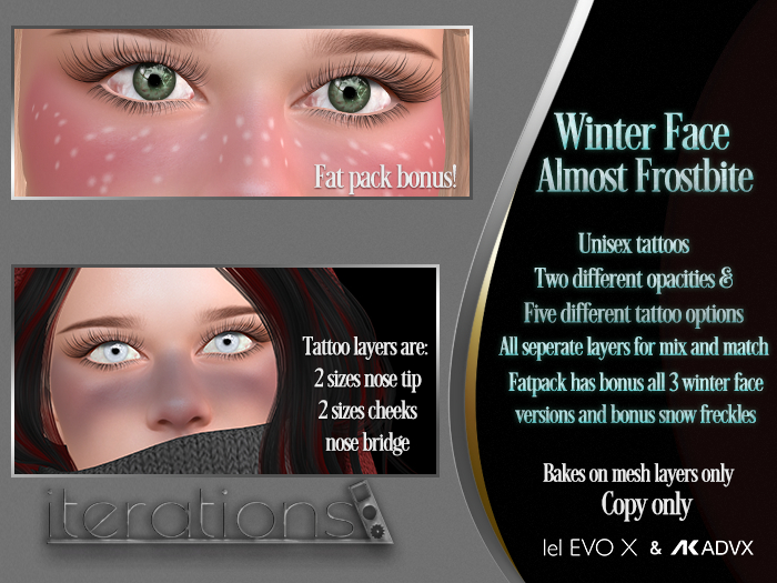 iterations Winter Face Almost Frostbite