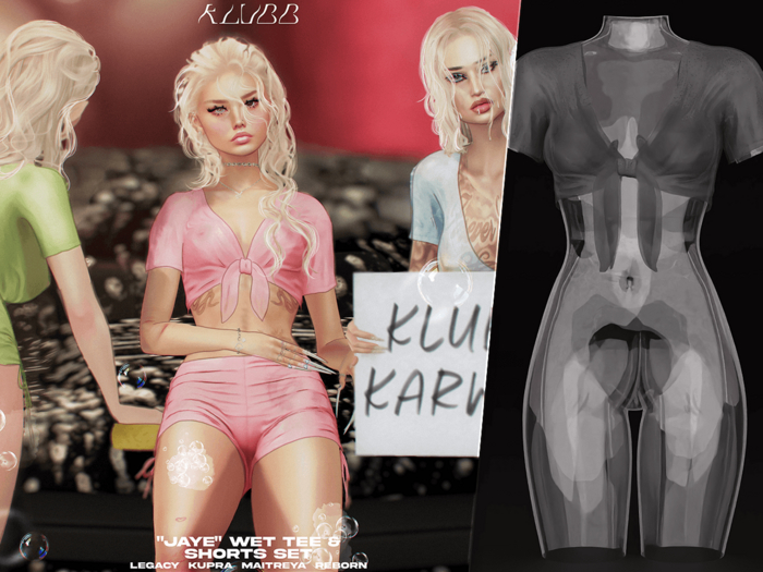 #KLUBB "Jaye" Wet Tee [Razor Blade]