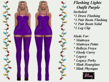 *BSASSY* FLASHING OUTFIT PURPLE