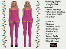 *BSASSY* FLASHING OUTFIT PINK