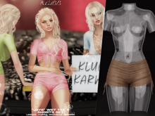 #KLUBB "Jaye" Wet Shorts [Birthday Suit]