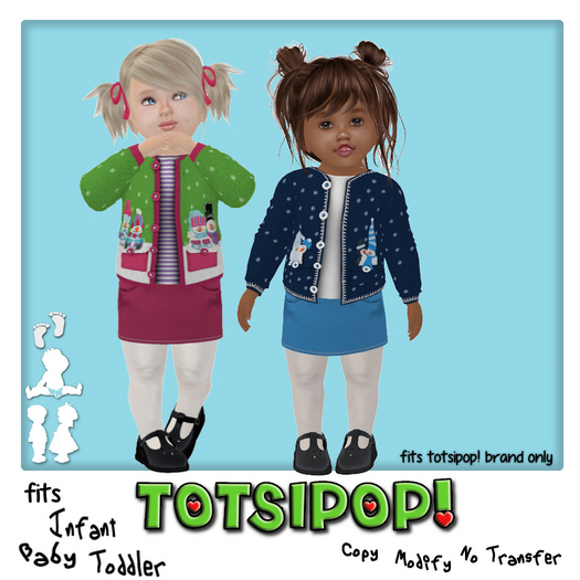 TOTSIPOP! Grow Up Set Snowman Cardigan Set