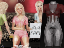 #KLUBB "Jaye" Wet Tee [Cherry]