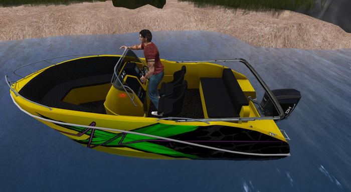 Blue Marlin Yellow Demon Paint