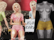 #KLUBB "Jaye" Wet Shorts [Dandelion]
