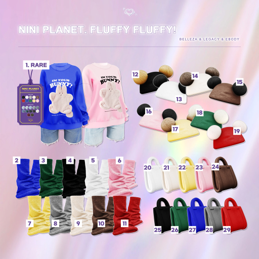 1. NINI Planet. Fluffy Fluffy! - b.Gen.X RARE