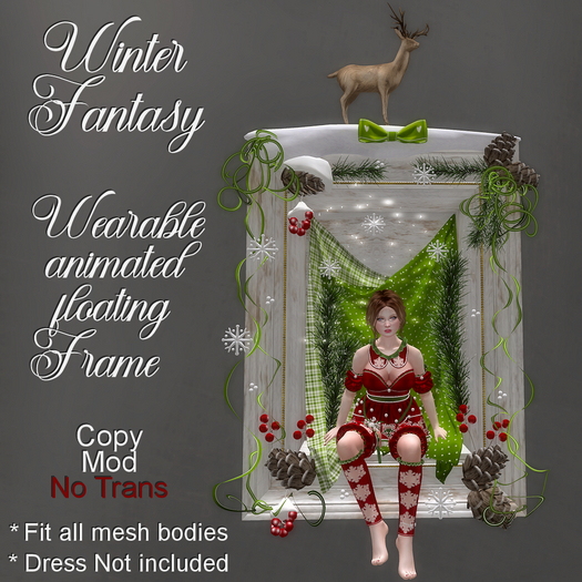 * Winter Fantasy Green Frame *