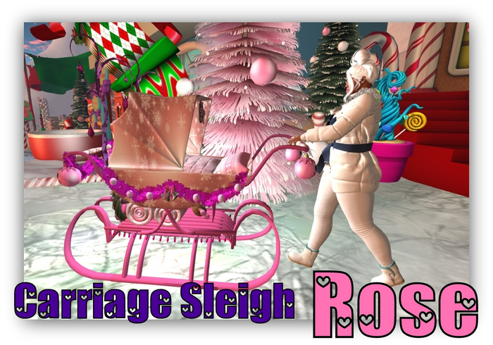 MERCI~CARRIAGE SLEIGH ROSE