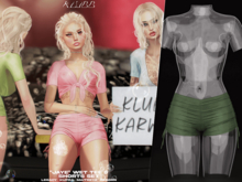 #KLUBB "Jaye" Wet Shorts [Blunt]