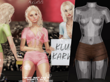 #KLUBB "Jaye" Wet Shorts [Au Naturel]