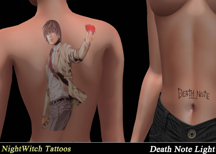 /N/ - Death Note Light tattoo