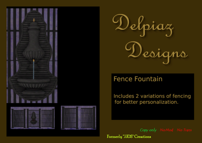 Delpiaz Designs - Wall Fountain + Add-on Walls  (Bagged)