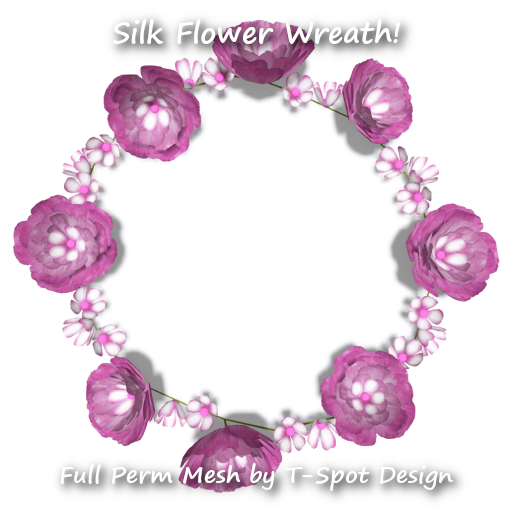 T-Spot Mesh - Silk Flower Wreath - FP - LI=2.5