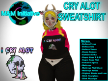 M&M Initiative - Delivery Hud - Cry Alot Sweatshirt - Pink