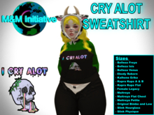 M&M Initiative - Delivery Hud - Cry Alot Sweatshirt - Green