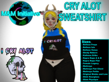 M&M Initiative - Delivery Hud - Cry Alot Sweatshirt - Blue