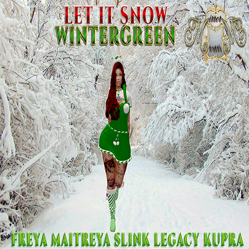 ~MM~ LET IT SNOW WINTERGREEN 
