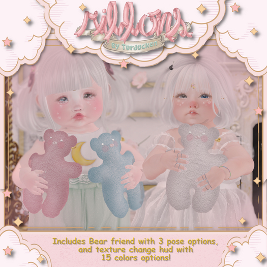 {Ribbons} Teddy Friend - Cuddle Bears {Box}