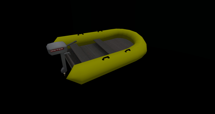Inflatable Boat yellow
