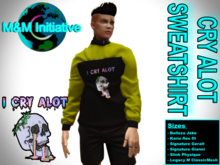 M&M Initiative - Delivery Hud - Cry Alot Sweatshirt M - Yellow
