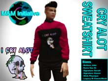 M&M Initiative - Delivery Hud - Cry Alot Sweatshirt M - Pink