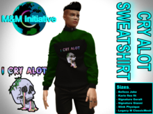 M&M Initiative - Delivery Hud - Cry Alot Sweatshirt M - Green