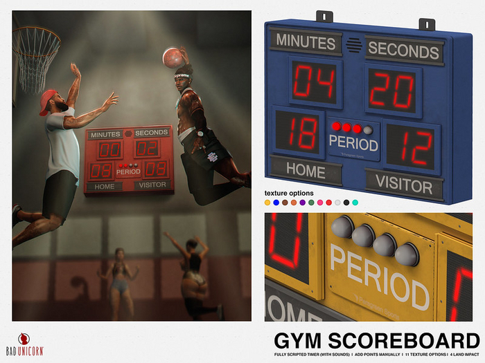 Gym Scoreboard (fully scripted)