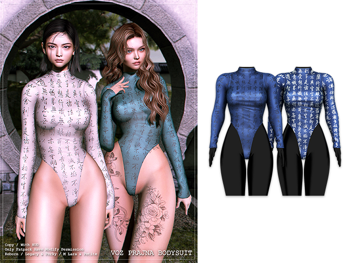 [VOZ] Prajna Bodysuit (Navy)