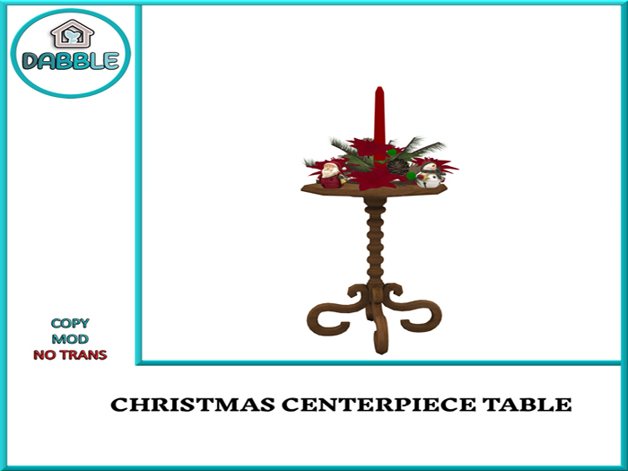 DB CHRISTMAS CENTERPIECE TABLE  add me