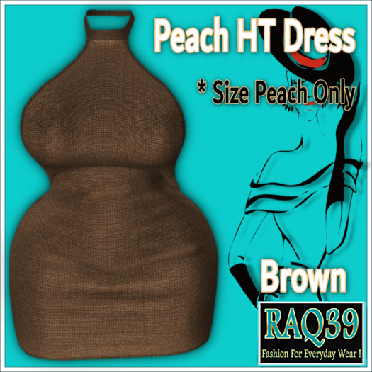 [R39] PEACH HT Dress-Brown