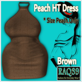 [R39] PEACH HT Dress-Brown