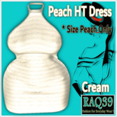 [R39] PEACH HT Dress-Cream