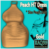 [R39] PEACH HT Dress-Gold
